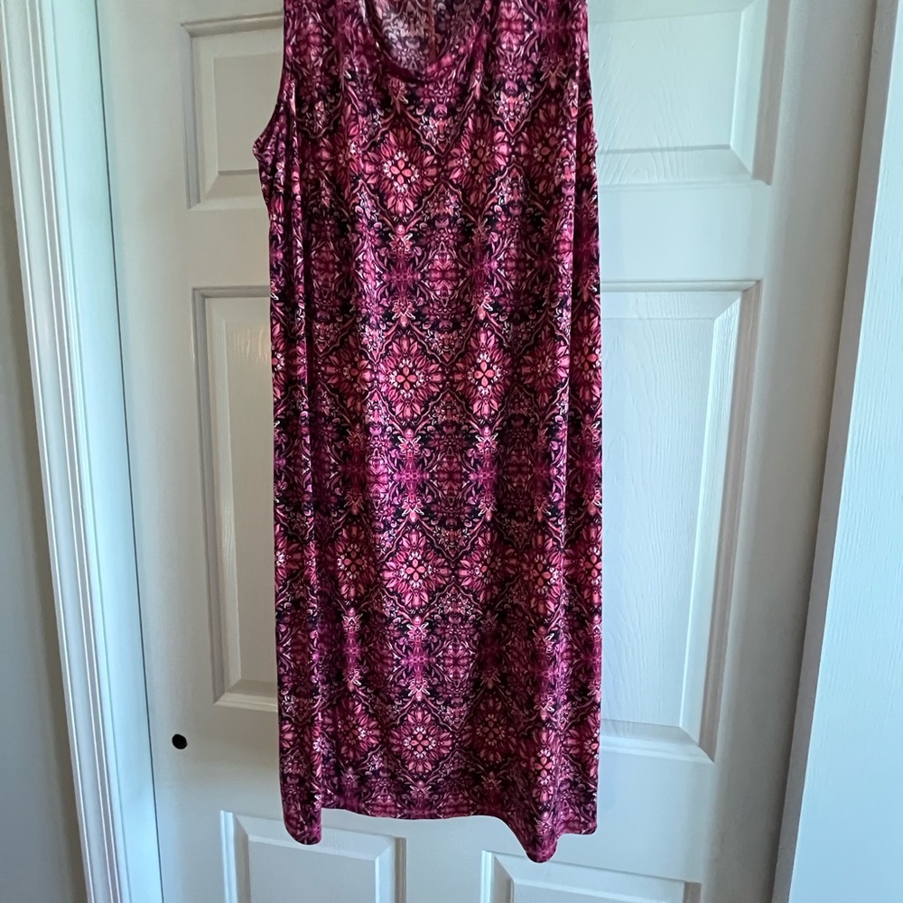Catherines Vibrant Pink and Purple Dress